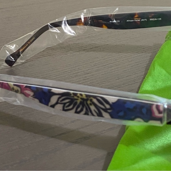 Vera Bradley New Rheba African Violet Sunglasses Square Frame 55mm Lens Width‎ main image 5